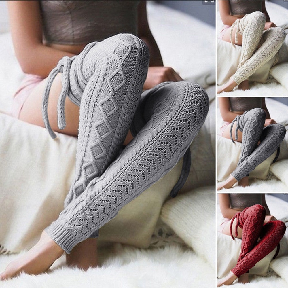 4 Pairs Thigh High Socks Over the Knee Leg Warmer